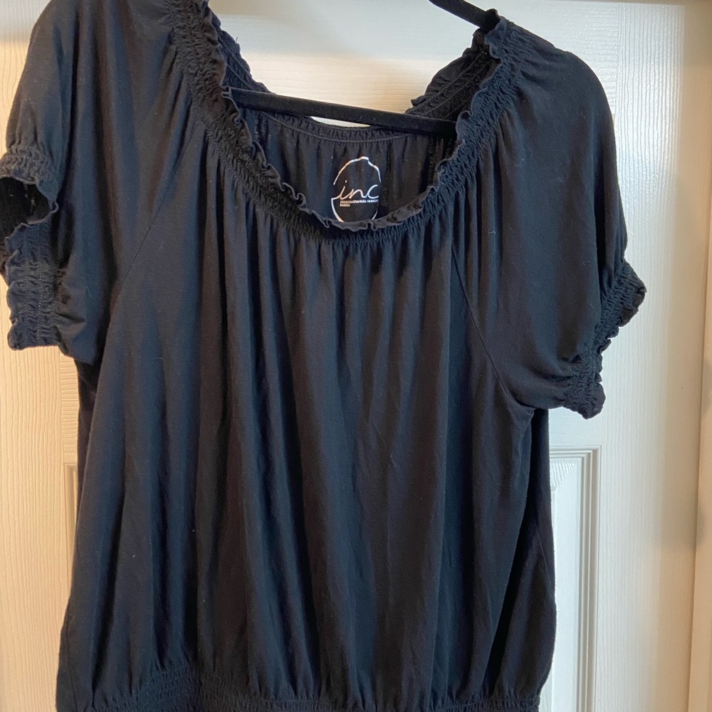 INC top size petite large black
